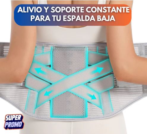 Faja Lumbar MaxSoporte – Alivio constante para tu espalda baja | Sujeción sólida sin sacrificar comodidad 🛒