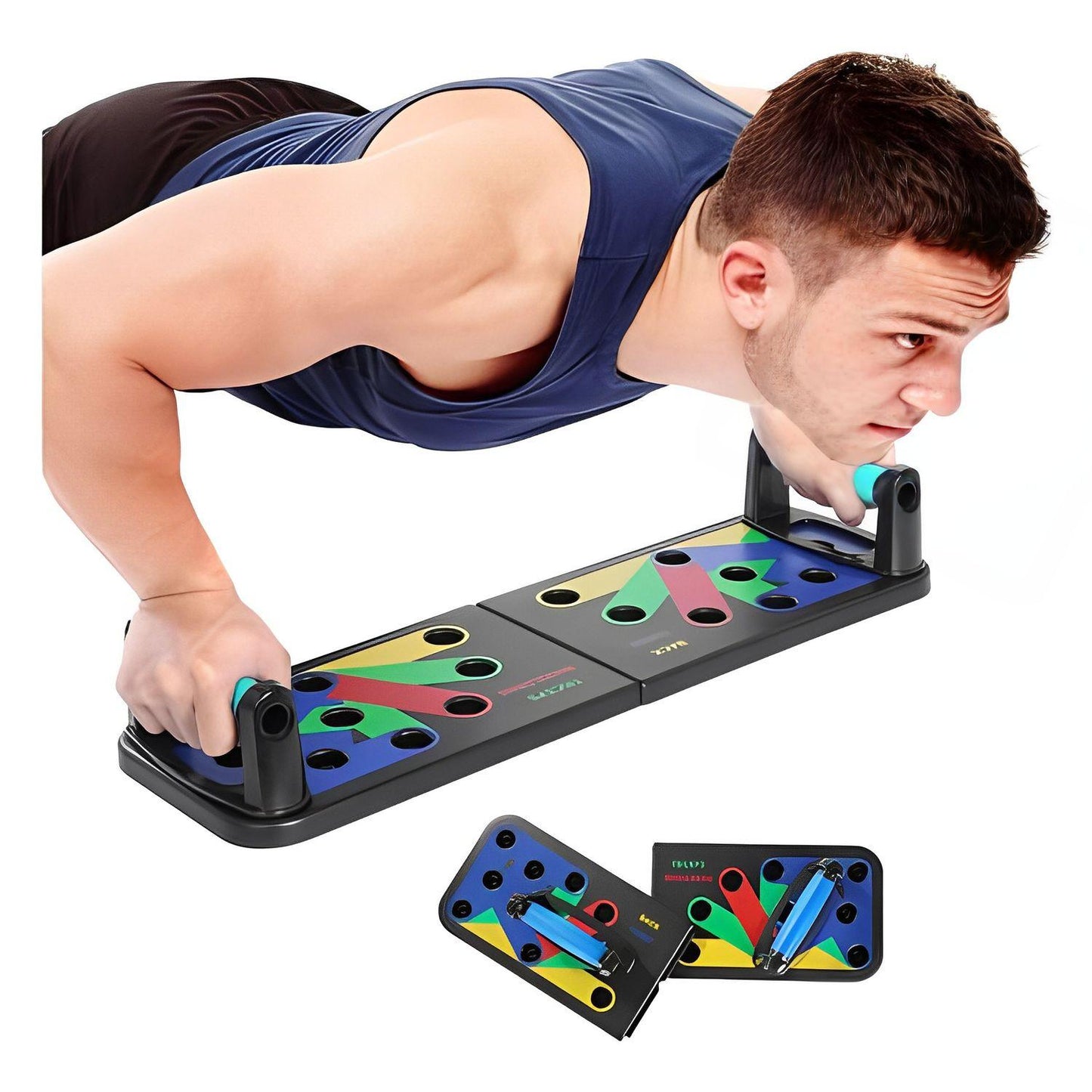 Tabla de Flexiones Multifuncional para Entrenamiento Completo en Casa
